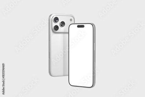 Realistic Smartphone Blank Mockup