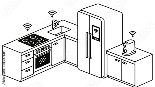 Smart kitchen appliances connected home automation technology wifi