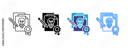 Design  icon set multiple style collection