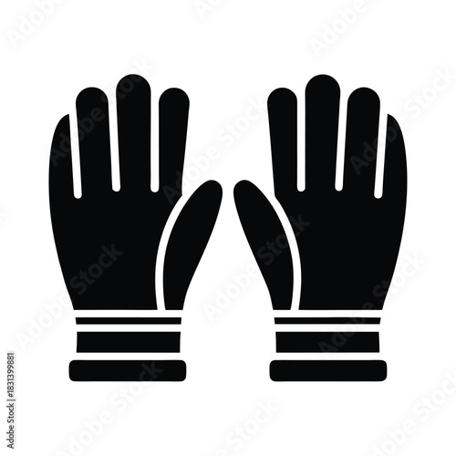 Barber Gloves Vector Illustration
