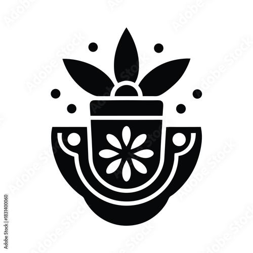 Tranquil Tea Vector Illustration