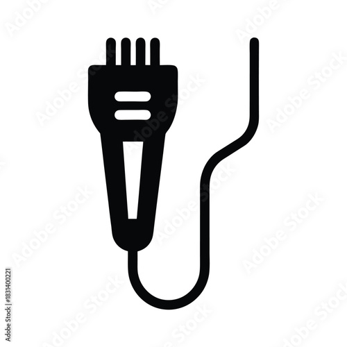 Electric Clipper Cord Vector Illustration