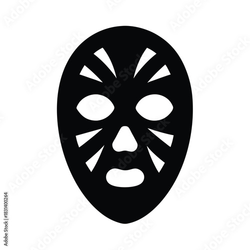 Facial Mask Brush Vector Illustration