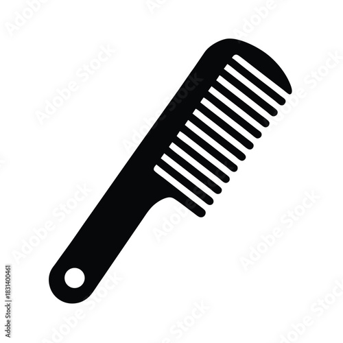 Hair Parting Comb Vector Illustration