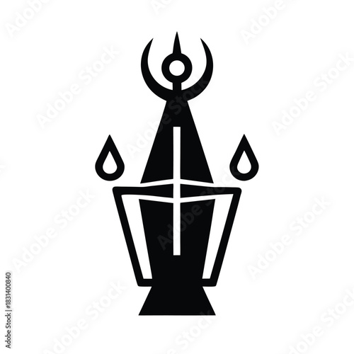 Morning Ritual Vector Illustration