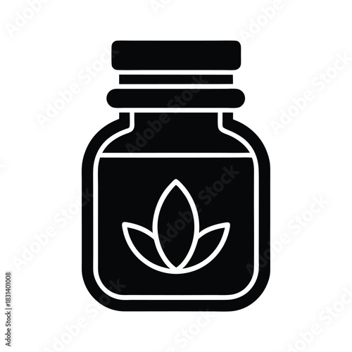 Skincare Jar Vector Illustration