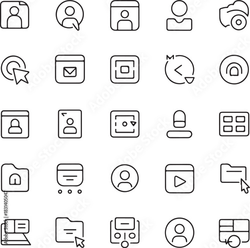 Black silhouette of a detailed vintage car on a white background retro car