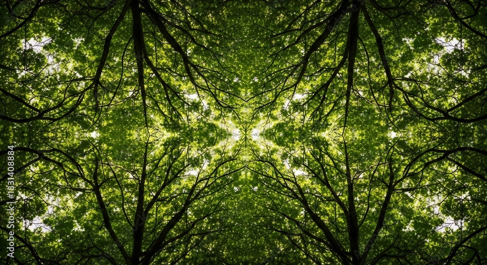 Obraz premium Looking Up at Trees