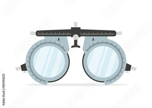 Trial frame glasses stock illustration