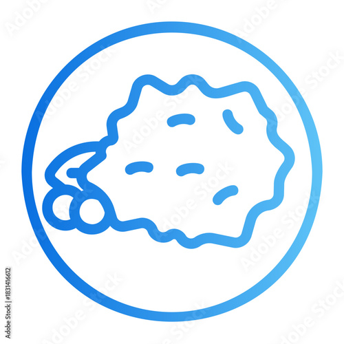 scrambled eggs Line Gradient Icon