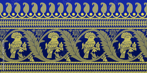 beautiful graphic saree design and this sari design is in Indian style which is for textile fashion industry and it can be used as wallpaper backdrop and website bg this style is originated in india 