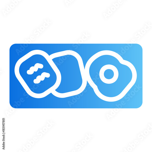 potatoes breakfast Line Gradient Icon