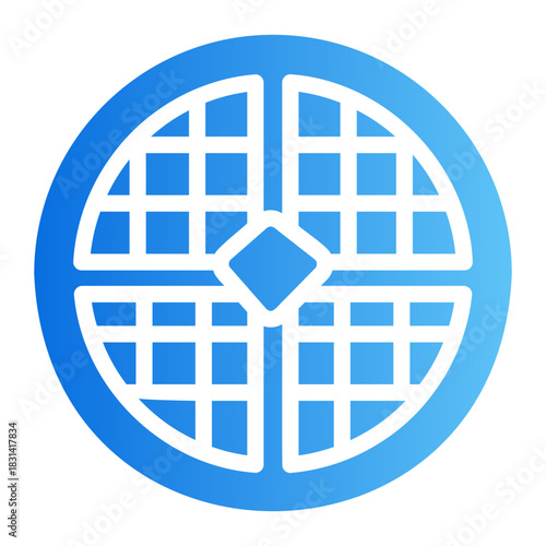 waffles Line Gradient Icon