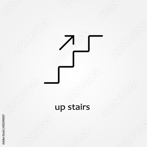 up stairs icon symbol illustration vector eps10 logo template design pattern seamless bright minimal design flat design realistic style simple design modern design