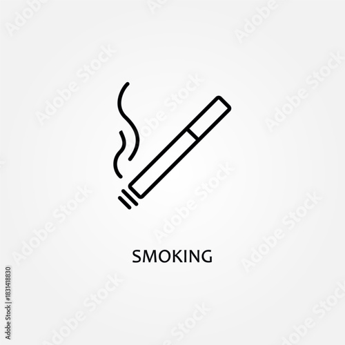 smoking icon symbol illustration vector eps10 logo template design pattern seamless bright minimal design flat design realistic style simple design modern design