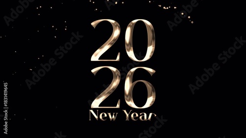 2026 New Year Text Animation