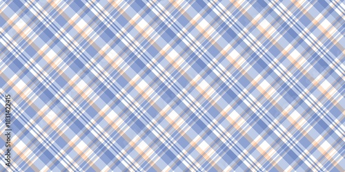 фотографія Blue and peach plaid pattern background