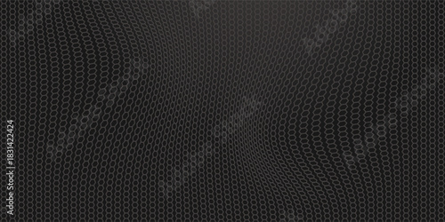 Black metal texture steel background. Perforated sheet metal. modern trendy design