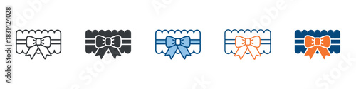 Garter Icon Set Multiple Style Collection 