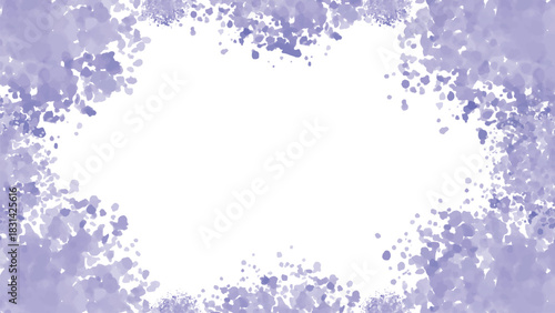 Soft Purple Paint Splatter Border Frame
