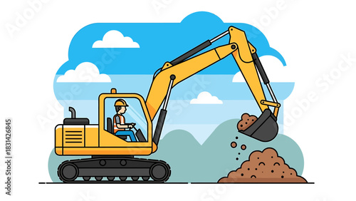 An adorable playful golden retriever puppy sits on a lush green lawn surrounded by vibrant dandelions at sunrise