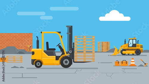 An adorable playful golden retriever puppy sits on a lush green lawn surrounded by vibrant dandelions at sunrise