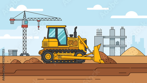 An adorable playful golden retriever puppy sits on a lush green lawn surrounded by vibrant dandelions at sunrise