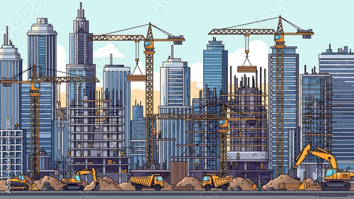 An adorable playful golden retriever puppy sits on a lush green lawn surrounded by vibrant dandelions at sunrise