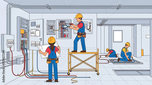 An adorable playful golden retriever puppy sits on a lush green lawn surrounded by vibrant dandelions at sunrise