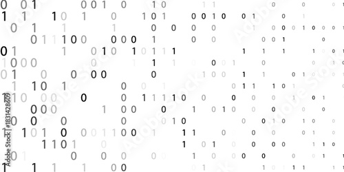 Binary code background. Zero one binary code abstract matrix Design.