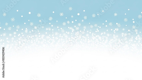 Winter snow background with falling snowflakes for christmas holiday season decoration vector illustration