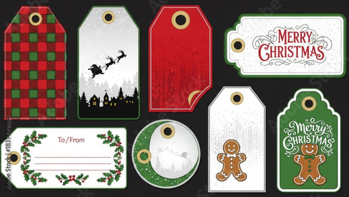 Download free printable christmas gift tags template collection for holiday gift wrapping and decoration ideas