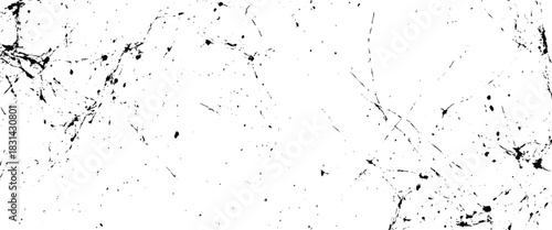 Vector black and white scratches scattered dust ink splatter texture  scratch