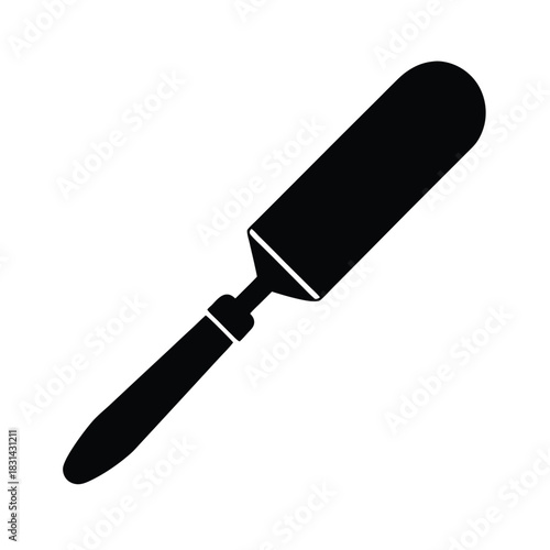 Chisel Beveled Blade Icon Vector Illustration