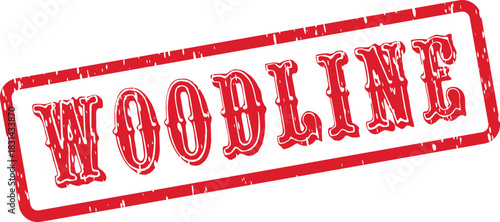 Authentic Distressed Woodline Stamp for Timber Logistics and Forest Products Branding