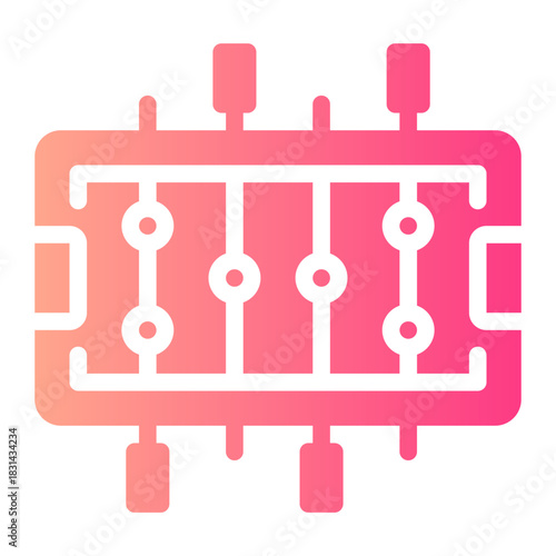table soccer gradient icon