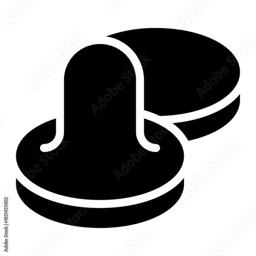 air hockey glyph icon