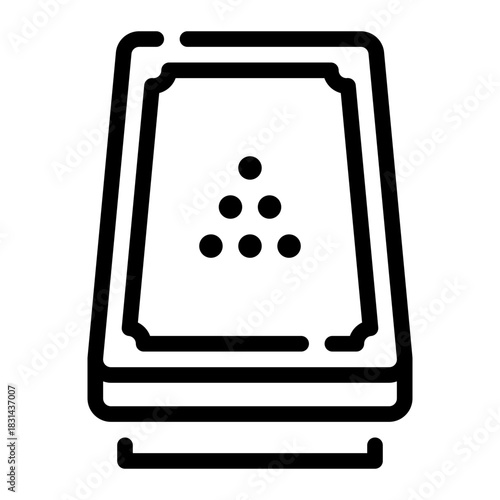 billiard line icon