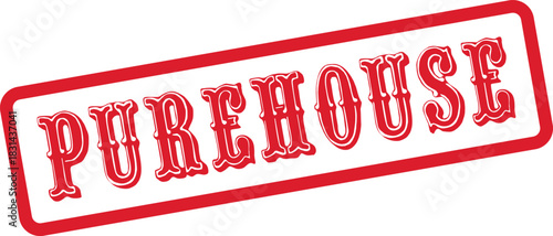Official PUREHOUSE red stamp for real estate approval or property branding