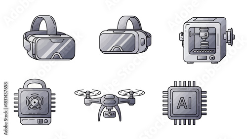 Explore cutting-edge tech like AI, VR, drones, and 3D printing for the future of innovation and digital transformation in a modern world