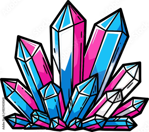 Transgender Pride Crystals - A Symbol of Identity and Beauty.