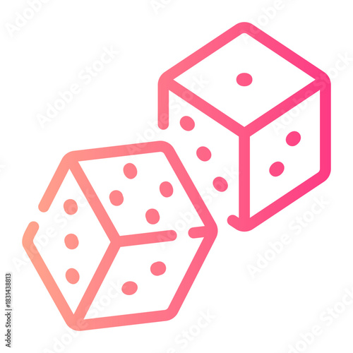 dices gradient icon