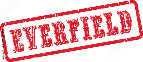 Everfield Red Textured Rubber Stamp Mark for Business Documents and Property Use