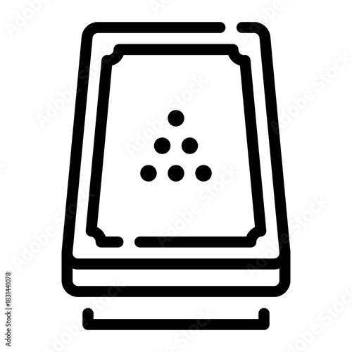 billiard line icon
