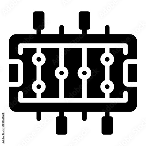 table soccer glyph icon