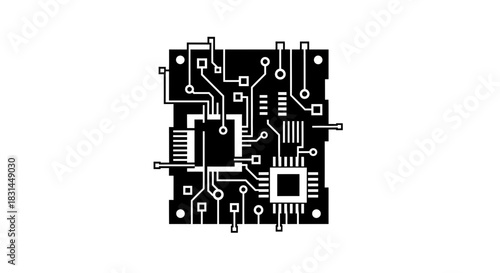 Modern circuit board design symbolizes innovation, technology, and digital advancement for futuristic projects and smart solutions.