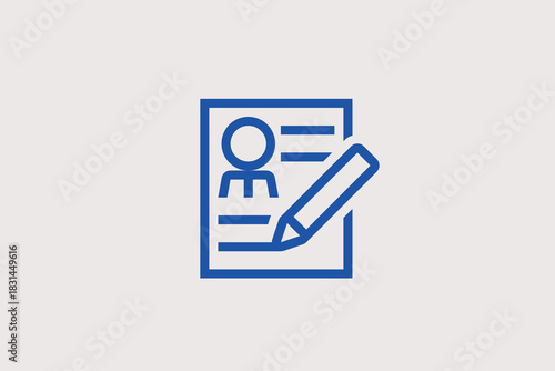 Hiring a person	 illustration in line style design. Vector illustration.	