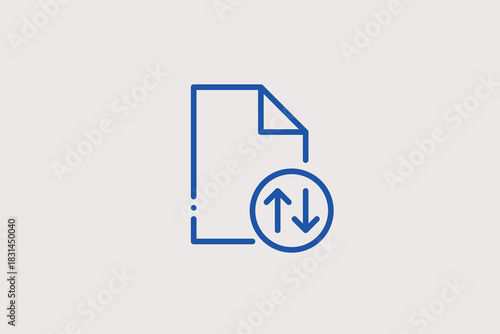 sharing information illustration in line style design. Vector illustration.	