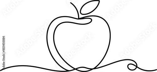 A vector illustration of fresh red apples and a tomato, symbolizing healthy fruit and food icons with leaves for a sweet, organic design