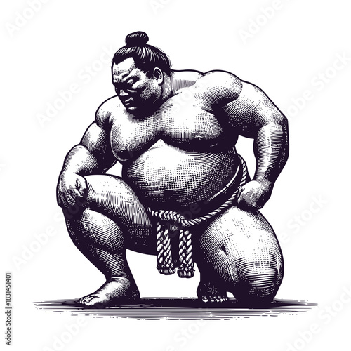 sumo vector illustration